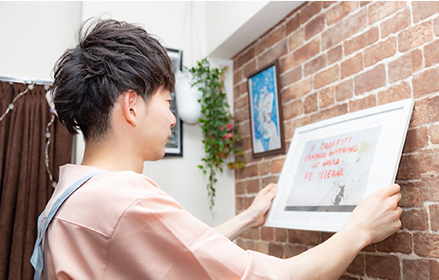 アート作品のレンタル画像